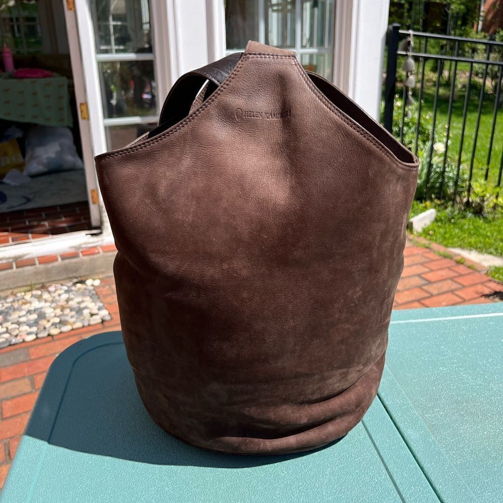 Helen Kaminski Suede Carillo Bucket Bag RARE! - Picture 2 of 8